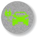 .006 Custom Shape Silver Glitter Vinyl / std adhesive Decals (251 to 300 square inches) Screen-printed