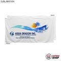 24 Hr Express Ship - Plush and Soft Velour Terry Cotton Blend White Beach Towel, 30x60, Sublimated