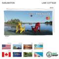 72 Hr Fast Ship - Stock Design Sublimated Plush and Soft Velour Terry Beach Towel, 30x60